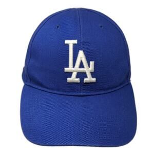 MLB Los Angeles Dodgers T.E.I. Baseball Cap Blue OSFM Strapback Gray Brim Hat